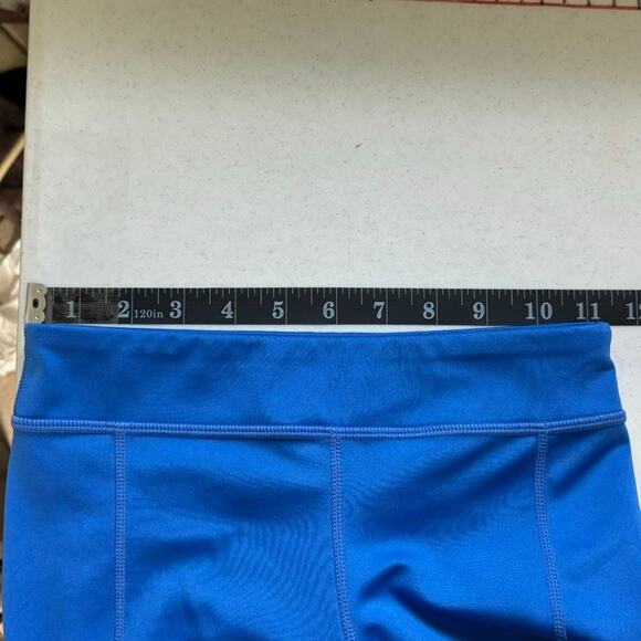 Nike Dri-Fit Blue and White Colorblock Kids Leggings Size M - Picture 4 of 13